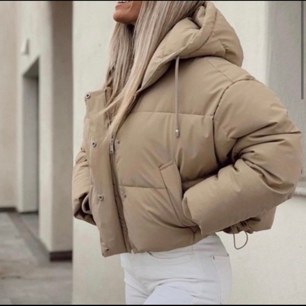 Cropped Zara Puff Jacket